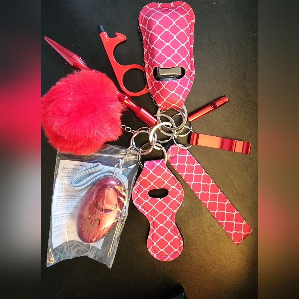 Self-defense Keychain Wristlet Kit